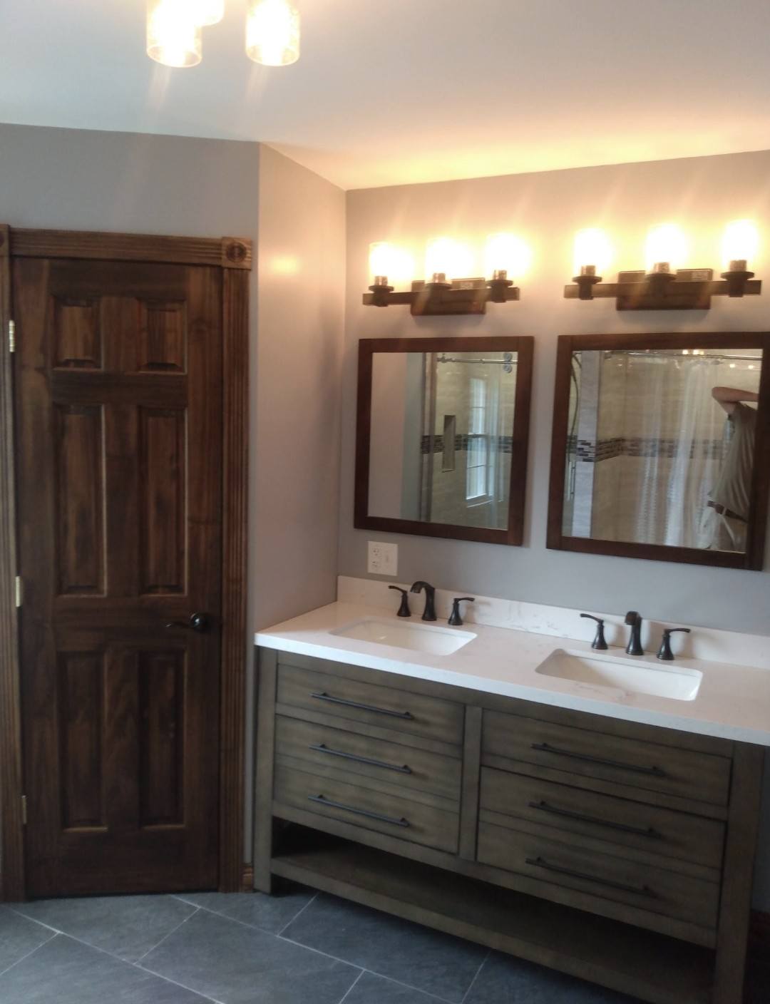 Double vanity bathroom remodel